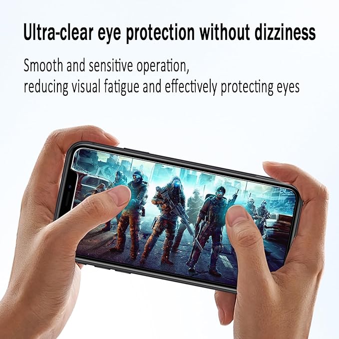 HPTech 2 Pack Screen Protector Designed for iPhone 11 Pro Max, iPhone XS Max 6.5-inch Anti Blue Light Tempered Glass Film, Easy to Install, Bubble Free