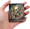 Metal 7 Day Pill Organizer, Weekly Pill Case with 8 Compartments, Travel Pill Box for Purse & Pocket, Small Medicine & Vitamin Organizer with PP Dividers (Neon Skull Graffiti)