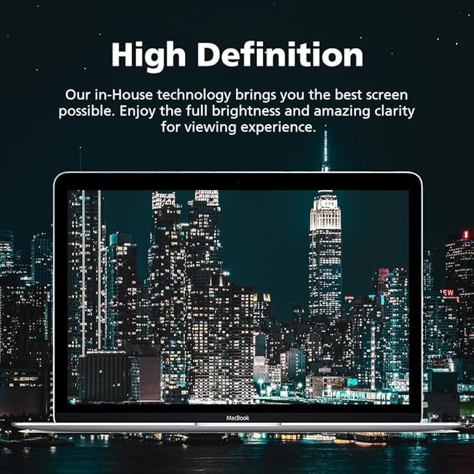 2-PACK 14 Inch DIAGONAL 16:9 Computer Blue Light Blocking Screen Protector for Portable Monitor and Laptop - Eye Protection | Anti-UV | Anti-Glare