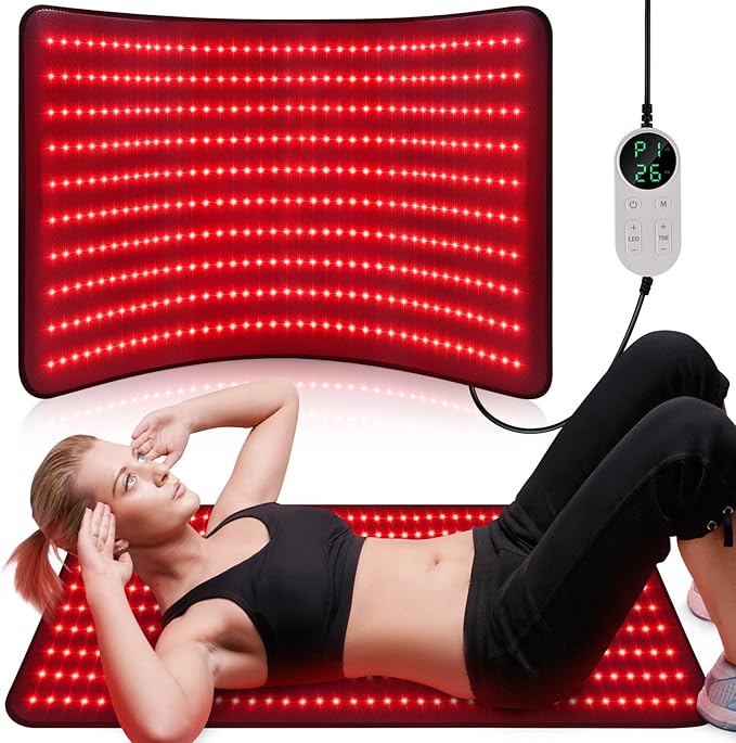 Red Light Therapy for Body, Holiday Birthday Gifts for Women Men, 39’’ x 24’’Large Infrared Light Therapy with Timer, Red Light Panel for Back Belly Shoulder Joint (with Storage Bag)