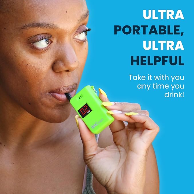 BACtrack Keychain Breathalyzer (Green) | Ultra-Portable Pocket Keyring Alcohol Tester for Personal Use