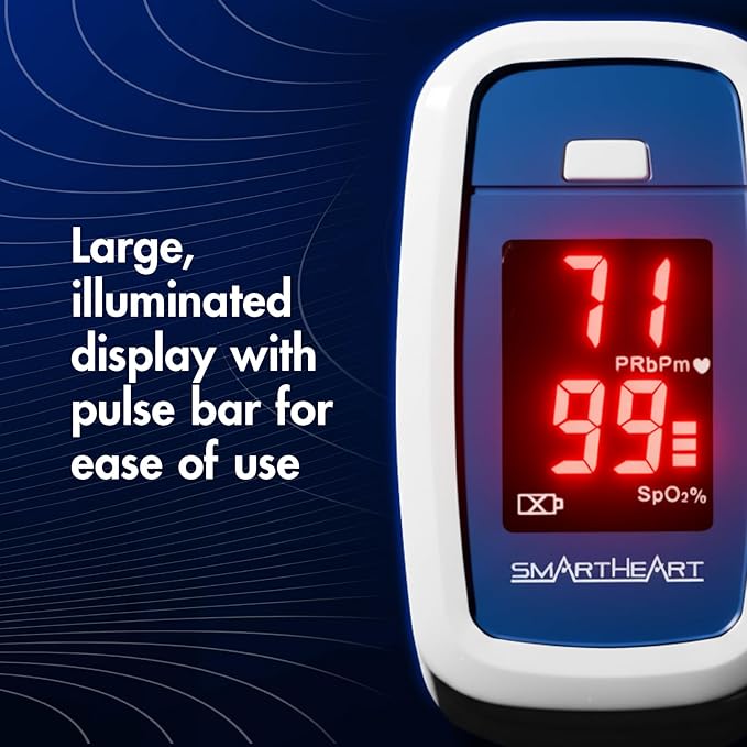 SmartHeart Fingertip Pulse Oximeter 1 Each 11-50K
