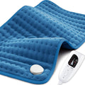 【2025 Upgrade】 Heating Pad for Neck Back Cramps Pain Fast-Heating Heating Pads Offer Softer Machine Washable Fabric with Heat Settings & Timer Easy to Operate,Moist Heat & Auto Shut Off 12''*24''