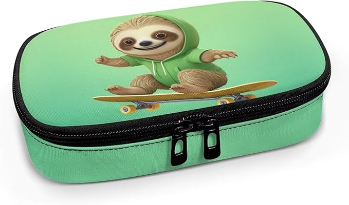 Skating Sloth Insulin Cooler Travel Case for Diabetic, Insulin Cooling Case Travel Portable Insulin Pen Carrying Case Cooler Bag Organizer for Diabetic Supplies