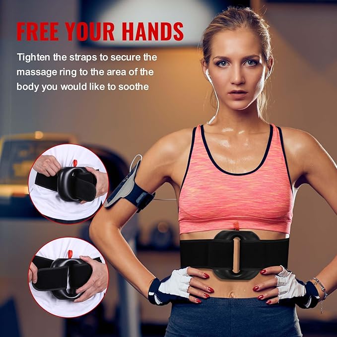 Massage Gun Deep Tissue Muscle Massage for Athletes, Back Massager Vibrating with 8 Modes, Portable Handheld Percussion Massager for Whole Body Relie, Gift for Men Women Fitness & Relaxation