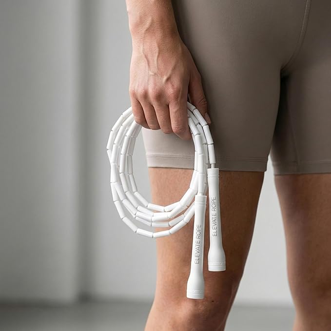 Elevate Rope Professional Beaded Jump Rope - 3m Adjustable, Quality Beads & Poly Cord - For Freestyle, Cardio & Tricks - All Levels & Indoor/Outdoor Use