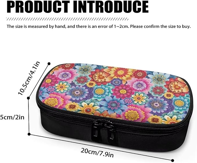 Boho Mandala Flower Insulin Cooler Travel Case Large Capacity Diabetic Medication Cooling Bag with Pockets for Insulin Pens While Traveling and Other Diabetic Supplies