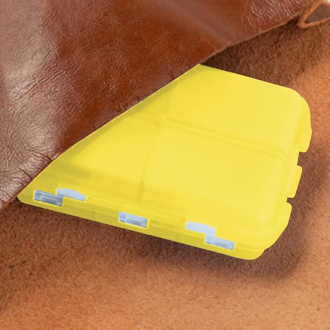 INVODA 7-Day Pill Organizer with Medicine Labels Travel Pill Case Compact, Portable Medication Organizer for Daily Use (3.7 x 2.4 x 1.18 Inches)