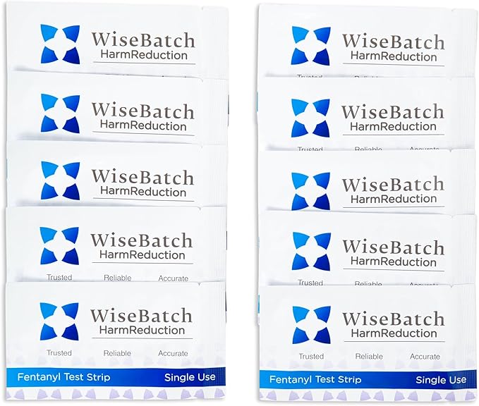 WiseBatch Fentanyl Test Strip + MicroScoop and Instructions, Pack of Ten (10) – #1 Most Trusted Fentanyl Test Strip on Market – ±99% Accurate – Results in <2 Mins – Prevent Overdoses