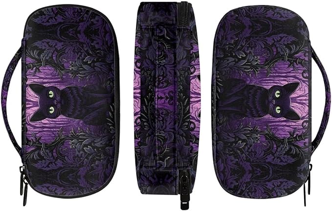 Halloween Cat Insulin Cooler Travel Case Diabetic Medication Insulated Cool Organizer for Insulin Pen and Other Diabetic Supplies, for The Daily Life and Trip