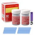 50 Test Hemoglobin Test Strips for ACCU-Answer 4-in-1 Test Meter, 50 Lancets Total Included. No Code Card Need, Accurate and Fast, Easy to Use and Read