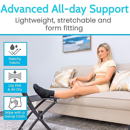 Arctic Flex Cold Therapy Sock - Reusable Ice Cooling Sock for Hot Feet, Heels & Ankles - Pain Relief for Swelling, Bunion, Plantar Fasciitis, Metatarsalgia, Chemotherapy & Diabetic Neuropathy