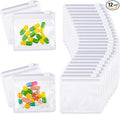 Nuanchu 12 Pieces Pill Pouches Bags Set Reusable Zippered Pill Baggies Clear Plastic Self Sealing Travel Medicine Organizer Storage with Slide Lock for Medicine and Small Items