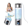 Upgrade 3-in-1 Hydrogen Water Bottle Generator with Display - Industry TOP - 24-Hour Hydrogen Lock | 0 Chlorine & 0 Ozone | 100% Leak-Proof Seal, for Sports and Fitness,with Hydrogen Straw