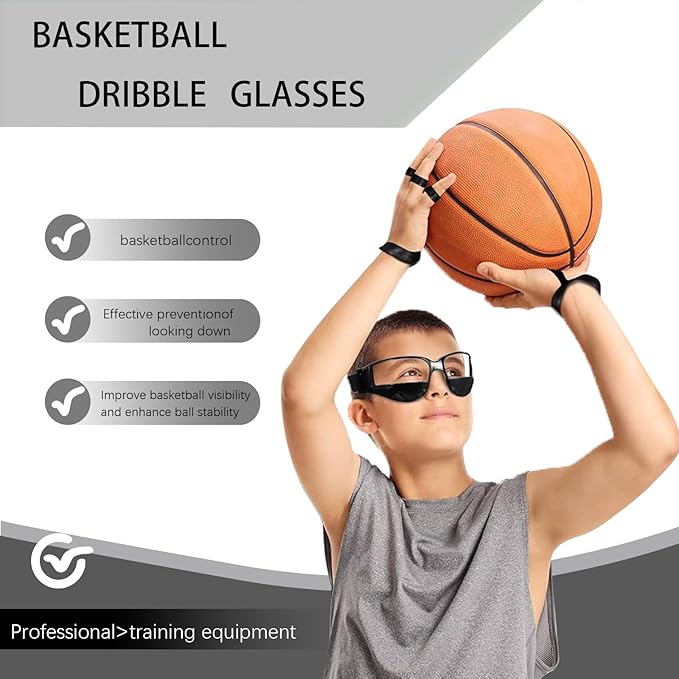 Dribbling Goggles Basketball Sports Glasses-Basketball Training Equipment for Ball Handling Skills；