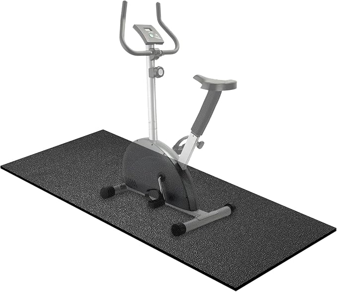 Treadmill Mat,60" x 30",6mm Thickness Exercise Equipment Mat for Carpet Hardwood Floors, Compatible with Walking Pad,Spin Bike,Elliptical Trainer,Rowing Machine