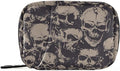 Skull Pill Box 7 Day Pill Case Travel Pill Organizer Bag Container for Medicine with Zipper Portable Weekly Case Compact Size for Medicine, Vitamin, Supplement