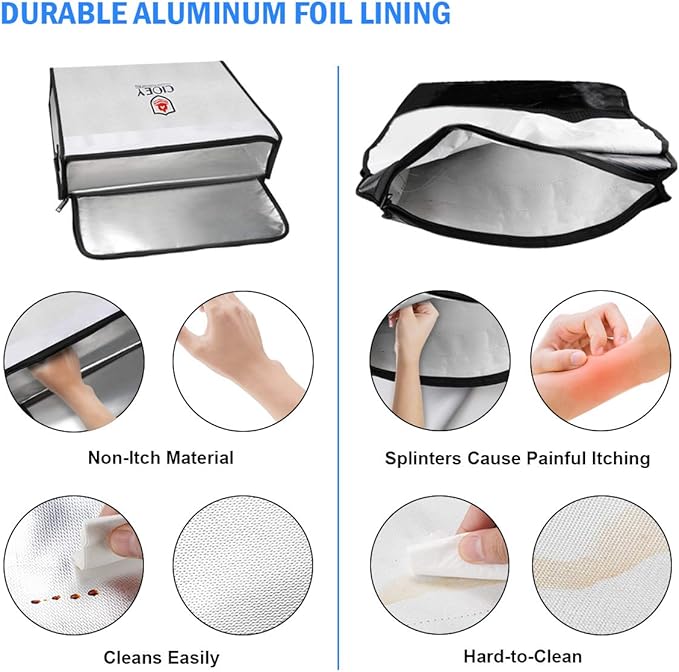 Fireproof Document Bag - Fireproof Box [Thermal Insulated] Fireproof Safety Boxes for Home Large Fireproof Bag Lockable Zipper Fireproof Safe Box Home Safes Fireproof Waterproof Fireproof Money Bag