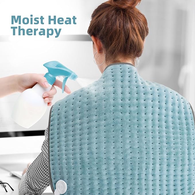 Heating Pad XXL for Back Pain Relief, Heated Pad for Neck/Shoulders/Legs/Knees/Feet/Cramps, Heat Pads for Women, Birthday Mothers Day Gifts for Mom Wife Grandma Her, 6 Heat Settings, Auto-Off, 20"x24"