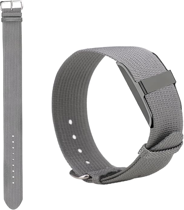 Replacement Nylon Loop for Hume Band, Soft Breathable Woven Wristband with Adjustable Metal Buckle for Hume Health Band Fitness Tracker All-Day Comfort Wear