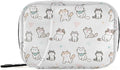 Pill Box Cute Cat 7 Day Pill Case Travel Pill Organizer Bag with Zipper Portable Weekly Vitamin Medicine Supplement Holder Pouch Bag