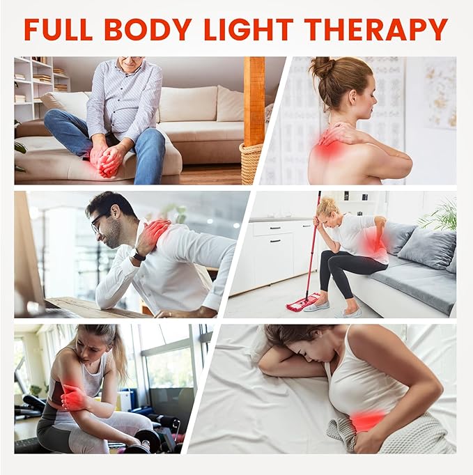 Red Light Therapy Belt, Infrared Light Therapy, 3-in-1 LED Bead, Pain Relief, red-Light Therapy for Dogs, Shoulder, Back, Knee