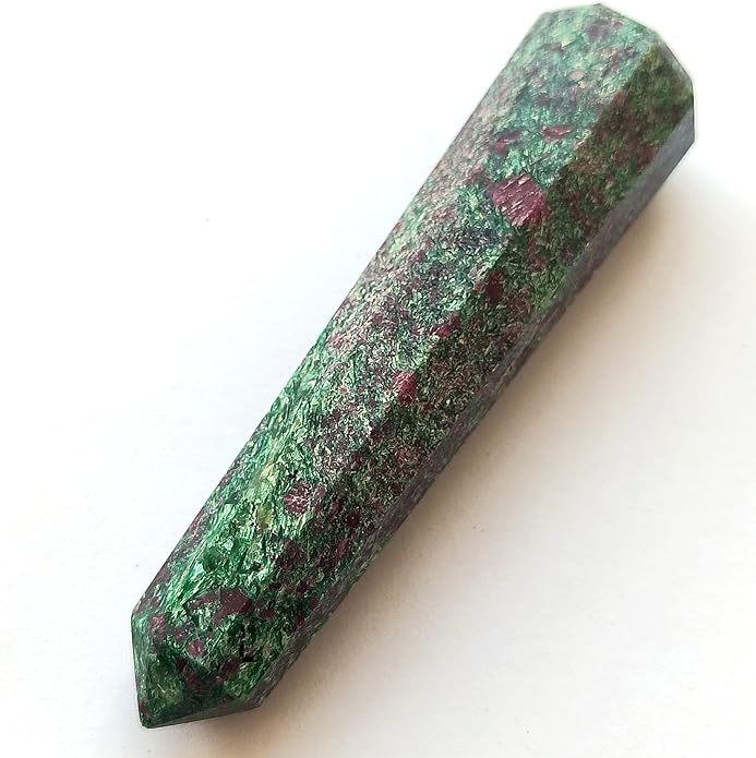 WholesaleGemShop 3 Inch Gemstones Obelisk Tower Jumbo Facet Aura Rock Crystal Natural Polished Earth Wand Spirit