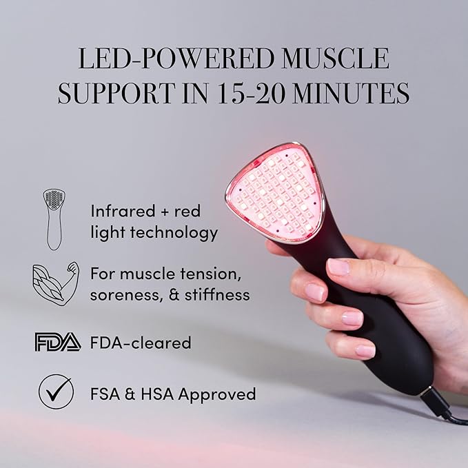 dpl Clinical LED Light Therapy for Pain, Handheld Medical Grade Red Light Therapy for Targeted Muscle & Joint Discomfort, At-Home Use for Arms, Legs, Back, Neck