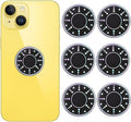 6 Pieces Cell Phone Stickers Blockers Equipment Stickers Devices Accessories for Mobile Phones, Laptops Computers Black, JF-02
