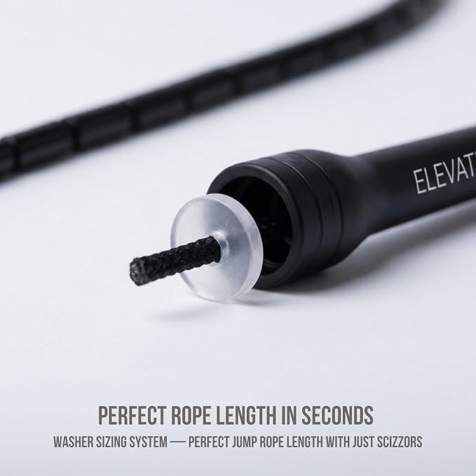 Elevate Rope Professional Beaded Jump Rope - 3m Adjustable, Quality Beads & Poly Cord - For Freestyle, Cardio & Tricks - All Levels & Indoor/Outdoor Use
