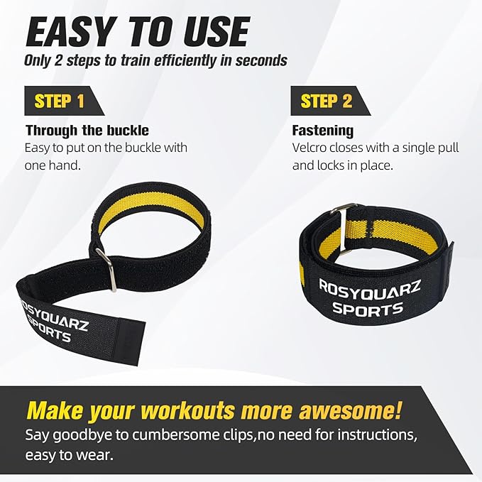 BFR Booty Bands for Men/Women Glutes, Blood Flow Restriction Bands Plan for Arm Muscle Legs &Hip Building, Adjustable Velcro Occlusion Bands Workouts,Quality Fabric Bands for Squat Butt &Thigh