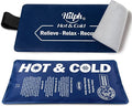 Hilph Ice Packs for Injuries Reusable (2-Piece Set), Large Gel Hot Cold Ice Packs with Strap for Back, Shoulder, Hip and Knee, Flexible Ice Wrap Cold Compress for Joints & Muscle Pain (10.8" x 5.5")