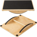 Wooden Rocker Balance Board for Adults Anti-Slip 350LBS Balance Trainer for Standing Desk, Physical Therapy & Core Strength – Durable Wooden Rocker Board for Office & Rehab