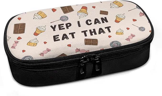 Rnyleeg Chocolate Sweet Food Insulin Bag for Kids Small Diabetic Bags for Supplies Insulin Cooler Travel Case for Daily Life Trip Easy to Carry
