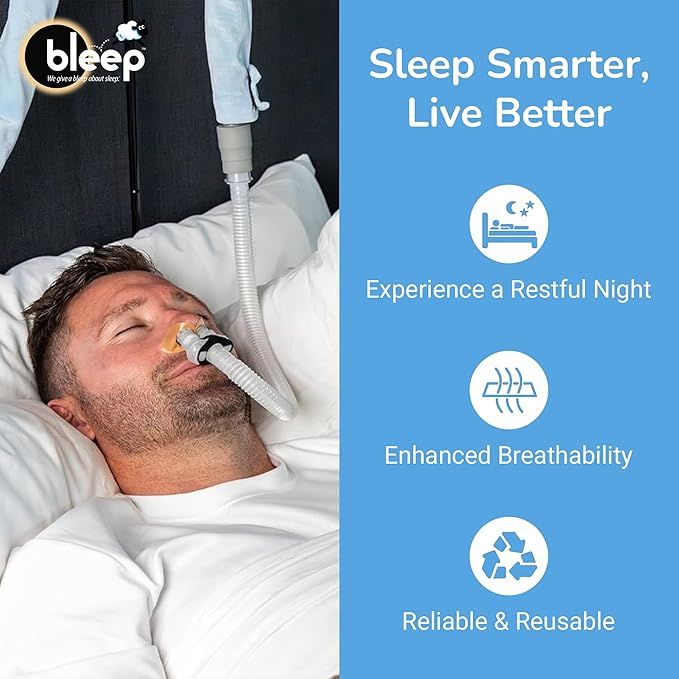 Bleep Eclipse Magnetic Mask Replacement Kit | Secure MagSeal Technology | No Headgear | One-Size-Fits-All | Durable, Lightweight Made in USA | CPAP Mask | CPAP Accessories | Sleep Apnea Masks