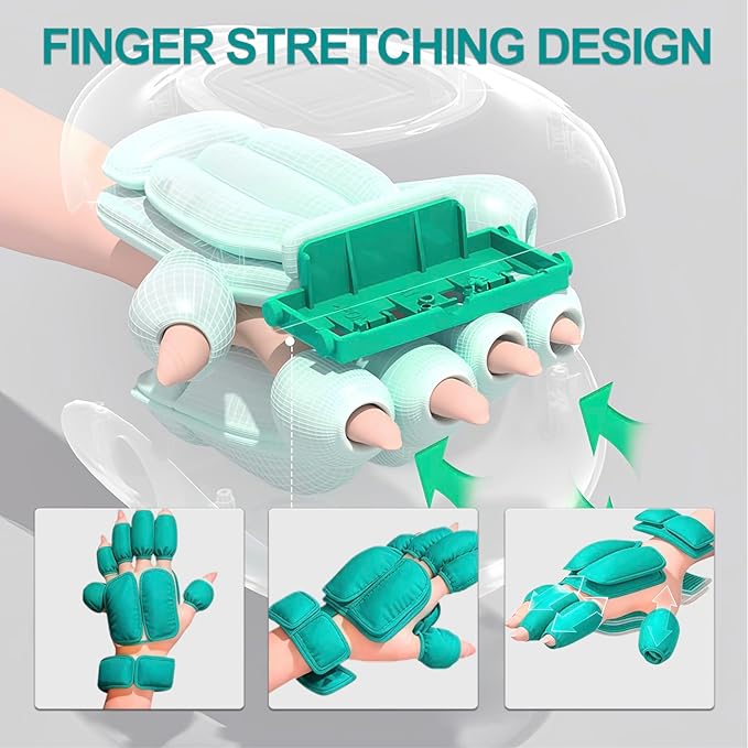 SENAINS Cordless Hand Massager with Heat and Compression,Soothing Stretching & Kneading,Wrist,Palm & Finger Massage,3 Modes & 3 Intensities,Gifts for Women Men Relaxation at Office,Gray