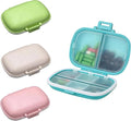 Qenixo® Travel Pill Organizer 8 Compartments Portable Pill Box Small Daily Pill Case Medicine Vitamin Container for Pocket Purse 8 Compartments Portable Pill Case Hold Vitamins, Cod Liver Oil