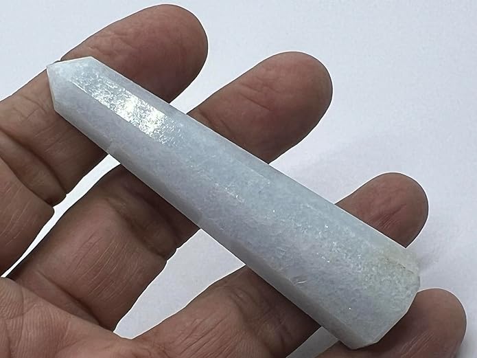 WholesaleGemShop 3 Inch Gemstones Obelisk Tower Jumbo Facet Aura Rock Crystal Natural Polished Earth Wand Spirit