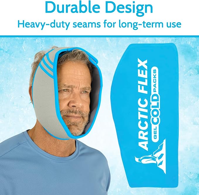 Arctic Flex Gel Replacement Packs - Ice Packs Reusable for Face Ice Brace - Hot and Cold Gel Ice Pack for Injuries, Pain Relief, Swelling - Flexible Therapy Compression Wrap - Athletic, Women, Men