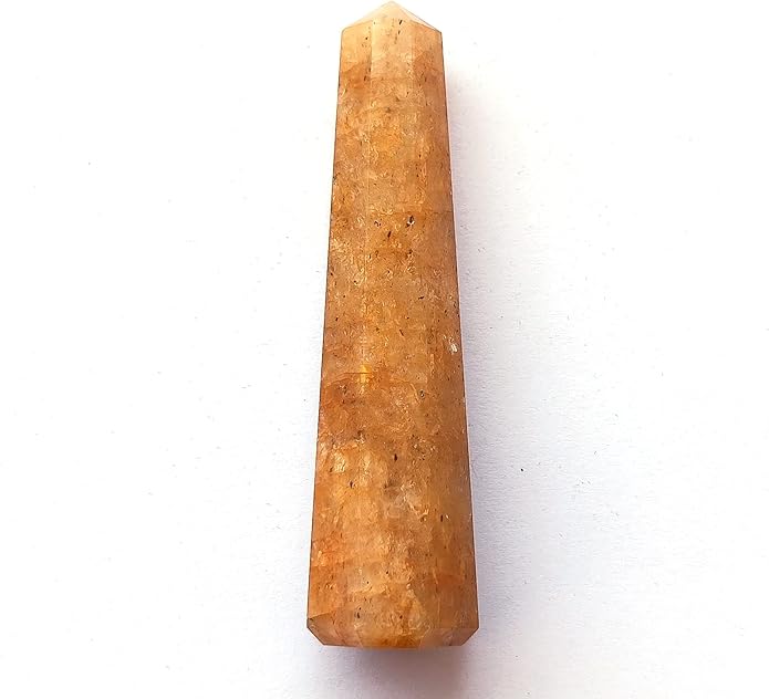 WholesaleGemShop 3 Inch Gemstones Obelisk Tower Jumbo Facet Aura Rock Crystal Natural Polished Earth Wand Spirit
