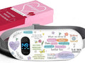 Portable Heating Pad for Period Cramps: Menstrual Heating Pad with Unique Design, Fast Heating Pad with 6 Heat Levels and 6 Massage Modes, Gifts for Her, Women, Teens and Girls