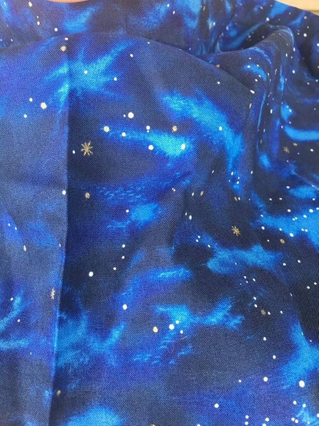 Eye Mask Lavender Eucalyptus, Sinus, Herbal Pack, Hot Cold Pack, Heat Wrap,Organic, Flax Seed, Microwave Therapy, Sleep Mask, Yoga Meditation Eye Pillow, Blue Celestial Star