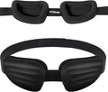 CLOZIA Sleep Mask for Men Women, Adjustable Sleeping Eye Mask, 100% Blocking Eye Masks for Sleep, Soft Comfortable for Travel & Shift Work,Black