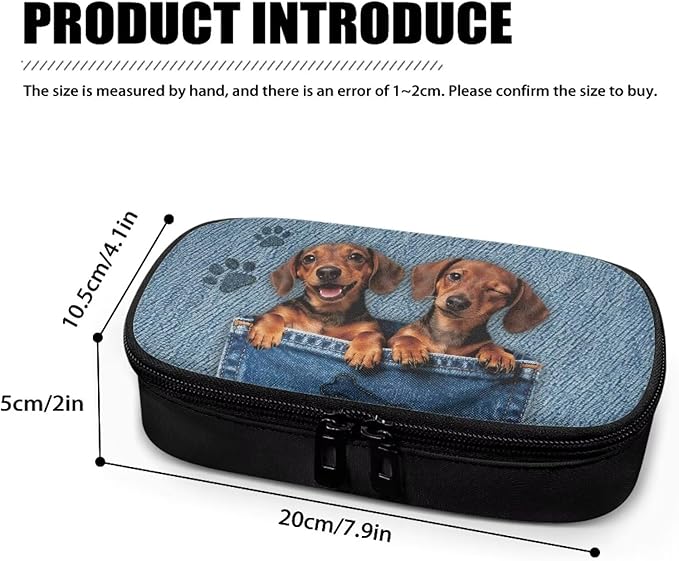 Cute Puppy Diabetic Supplies Bag Carrying Case Organizer for Diabetes Testing Kit, Blood Glucose Monitor Kit, Meter, Test Strips, Lancets, Insulin Cooler Travel Case Daily Life