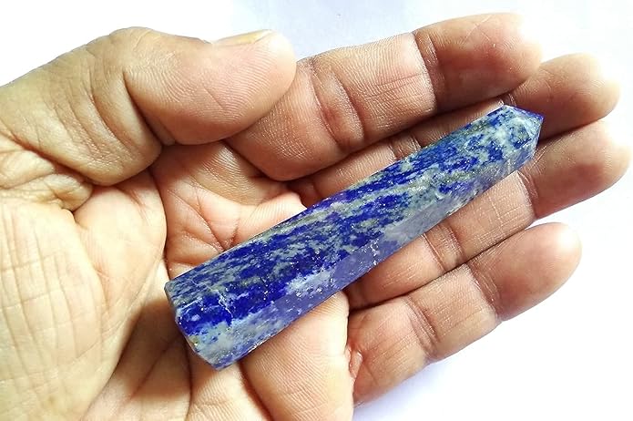WholesaleGemShop 3 Inch Gemstones Obelisk Tower Jumbo Facet Aura Rock Crystal Natural Polished Earth Wand Spirit