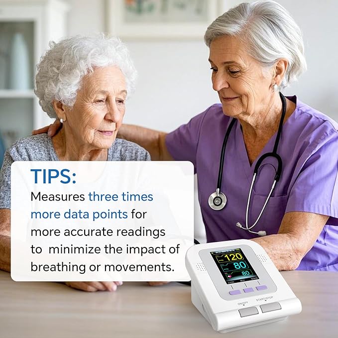 CONTEC Fully Automatic Blood Pressure Monitor Upper Arm Cuff 3 Mode 3 Cuffs Electronic Sphygmomanometer 300 Sets Memory