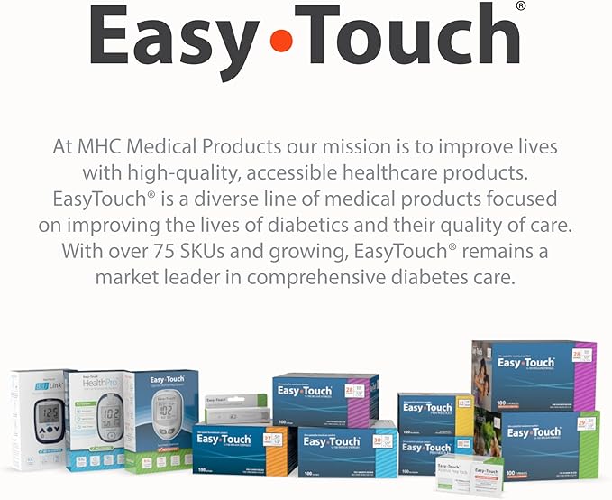 EasyTouch Glucose Monitoring System with 1 Meter, 10 Twist Lancets, 1 Lancing Device