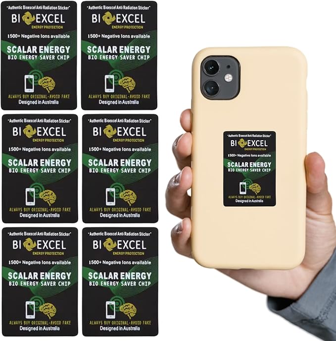 Bodyhealth Chip for Cell Phone, Shung Electromagnetic Blocker for Cell Phone and Neutralize, Shield Cell Phones Electronic Device Waves and Energy, 6 Pack