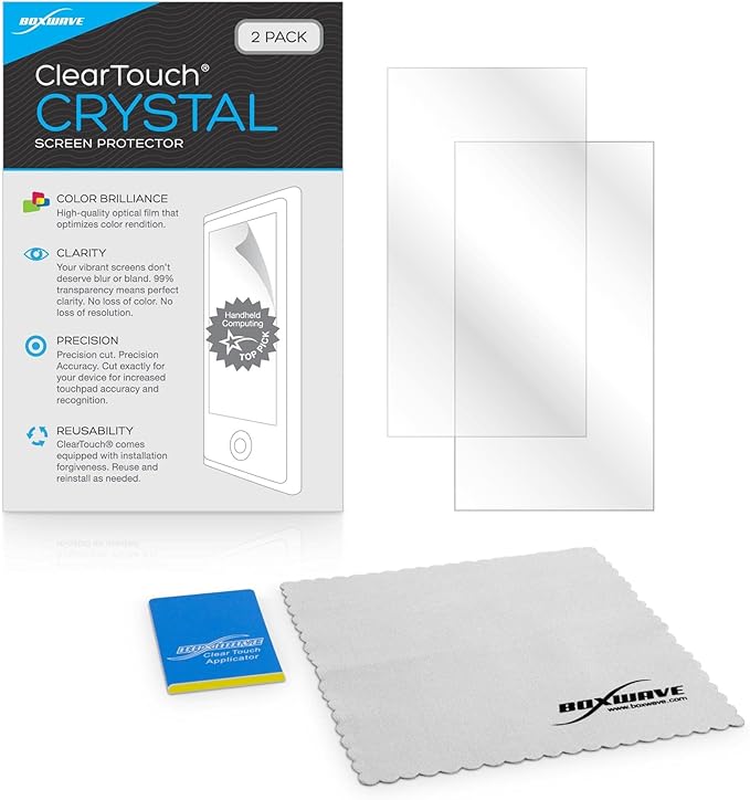 BoxWave Screen Protector Compatible with Skylight Calendar (15 inch) - ClearTouch Crystal (2-Pack), HD Film Skin - Shields from Scratches
