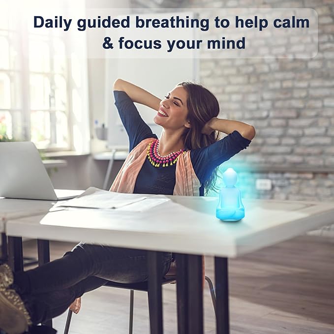 Lalifebuss Mindfulness 'Breathing Yoga', 4-7-8 Guided Visual Meditation Breathing Light, Calm Your Mind for Stress & Anxiety Relief/Learn Deep Breathing for Adults Kids Social Emotional Learning